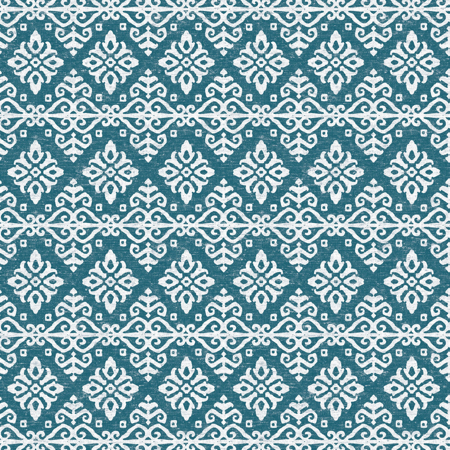Amadora Squares Blue Mural Wallpaper