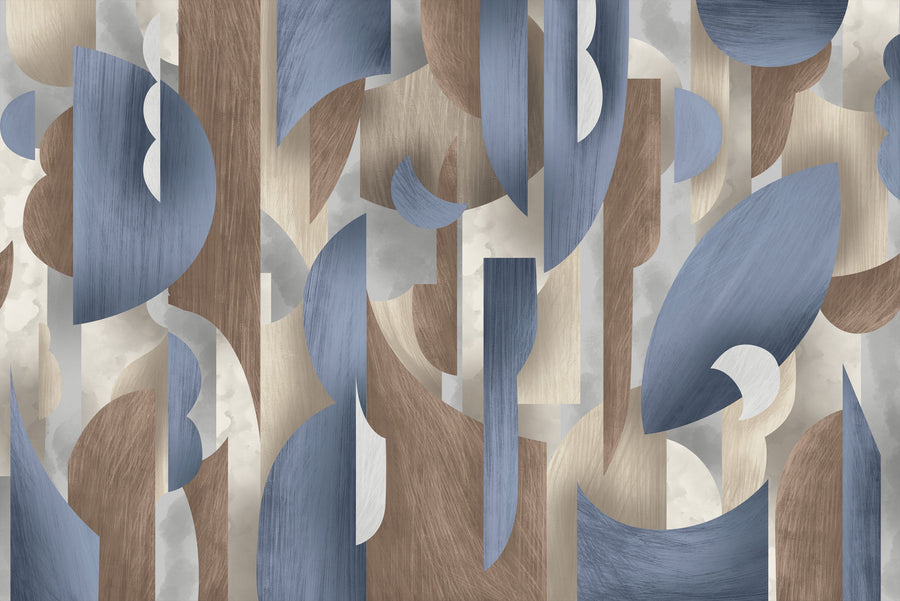 Modern Guild, Skyscraper Blue Mural Wallpaper