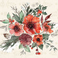 Festive Blooms IX Mural Wallpaper - pure wallpaper artwork