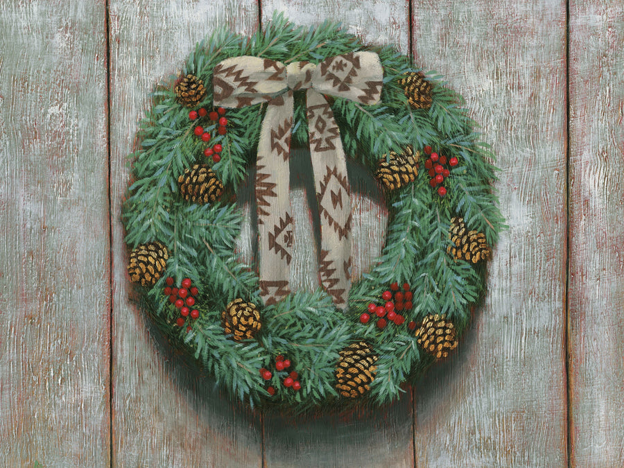 Western Christmas Mural Wallpaper