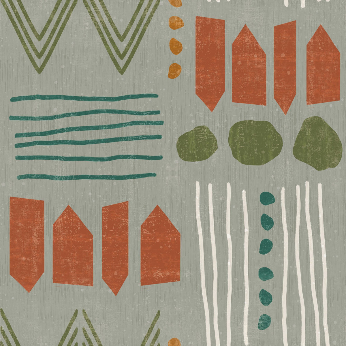 Woodland Scenes Gray Mural Wallpaper - pure wallpaper artwork