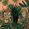 Boho Jungle Prowlers Mural Wallpaper - pure wallpaper artwork