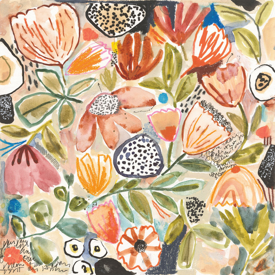 Forte Florals II Mural Wallpaper