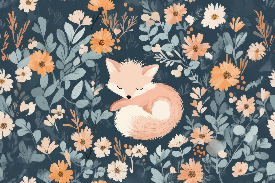 Fox Relax Mural Wallpaper