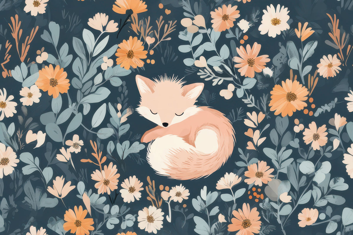 Fox Relax Mural Wallpaper - pure wallpaper artwork