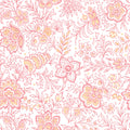 Kala Flowers Red on White Mural Wallpaper - pure wallpaper artwork