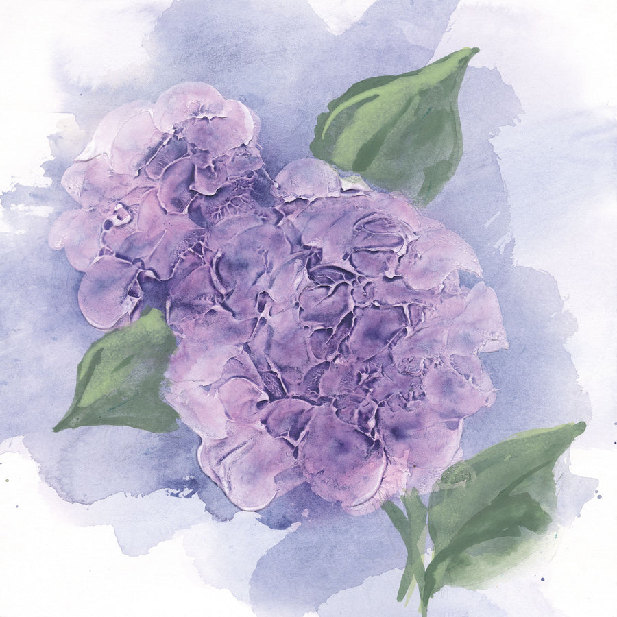 Dimensional Hydrangea II Mural Wallpaper