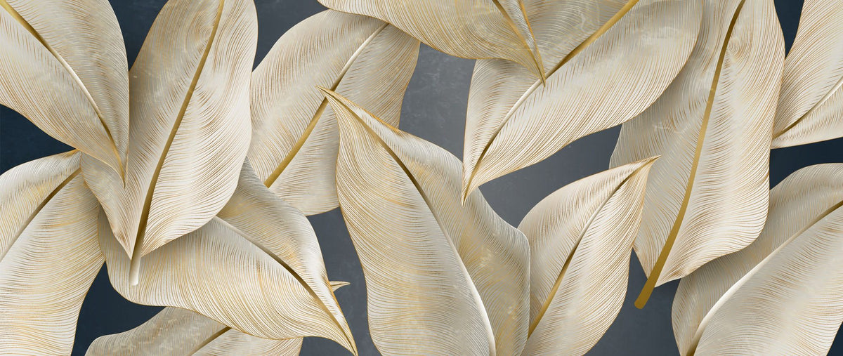 Art Palms Study Mural Wallpaper - pure wallpaper artwork