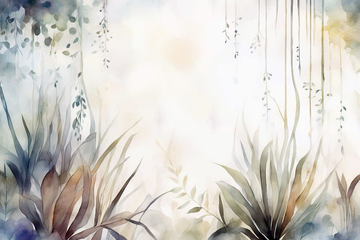Transparent Garden Fall Mural Wallpaper - pure wallpaper artwork
