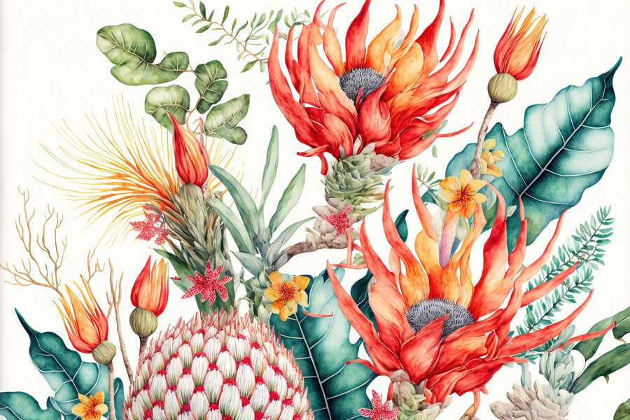 Fantasy Blooms Mural Wallpaper