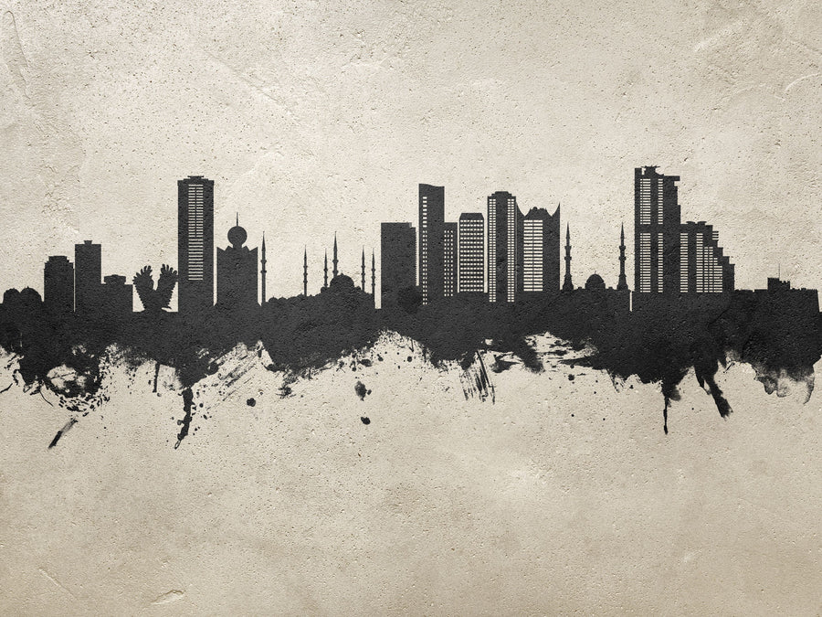 Fujairah Skyline Concrete Mural Wallpaper