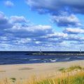 Coastal Lighthouse Haven Mural Wallpaper - pure wallpaper artwork