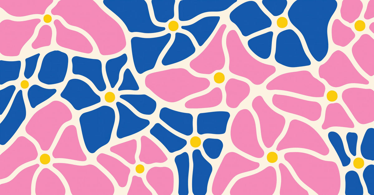 Mosaic Blossom Mural Wallpaper - pure wallpaper artwork