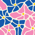 Mosaic Blossom Mural Wallpaper - pure wallpaper artwork