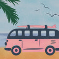 Sweet Surf Bus Mural Wallpaper - pure wallpaper artwork