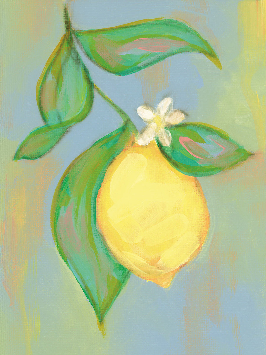 Blue Lemon I Mural Wallpaper