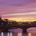 Twilight Riverside Reflections Mural Wallpaper - pure wallpaper artwork