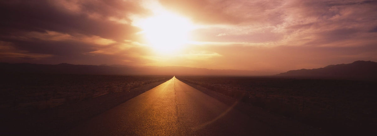 Sunset Highway Mural Wallpaper - pure wallpaper artwork