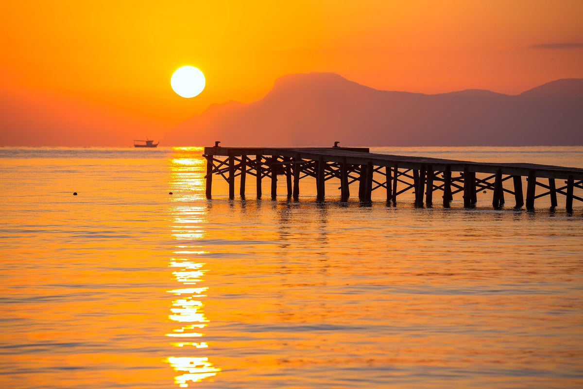 Muro Beach Pier Mural Wallpaper - pure wallpaper artwork
