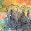 Elephants Mural Wallpaper - pure wallpaper artwork
