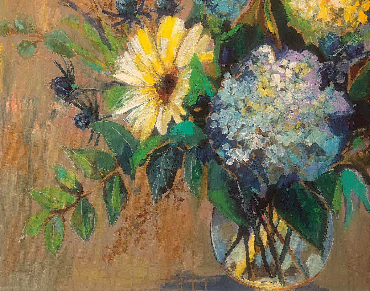 Glass Floral Mural Wallpaper - pure wallpaper artwork