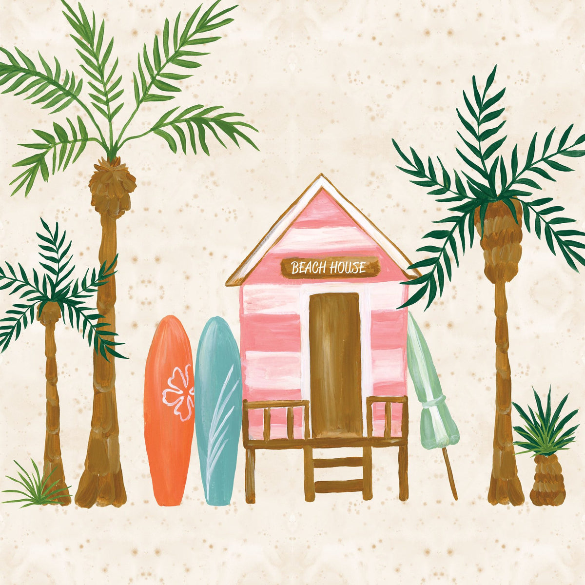 Beach Day II Mural Wallpaper - pure wallpaper artwork