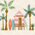Beach Day II Mural Wallpaper - pure wallpaper artwork