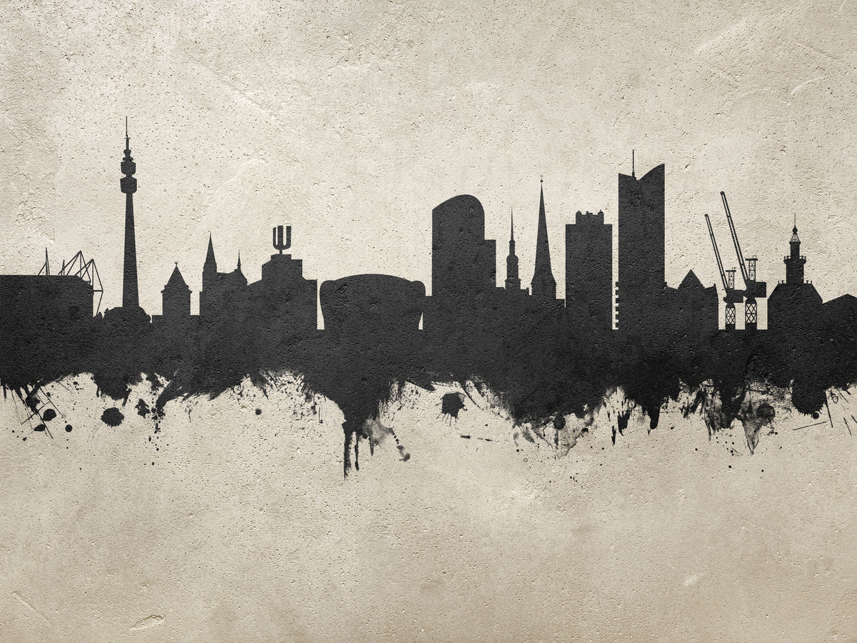 Dortmund Germany Skyline Concrete Mural Wallpaper - pure wallpaper artwork