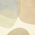 Embracing Shapes, Beige Mural Wallpaper - pure wallpaper artwork