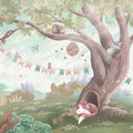 Oak Hill Slumber, Morning Fog Mural Wallpaper - pure wallpaper artwork
