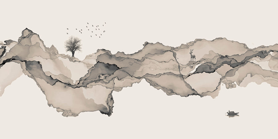 Serene Crossing Mural Wallpaper