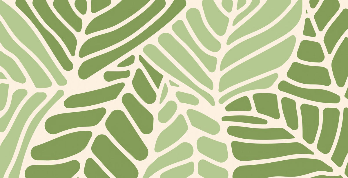 Leaf Vein Mosaic Mural Wallpaper - pure wallpaper artwork