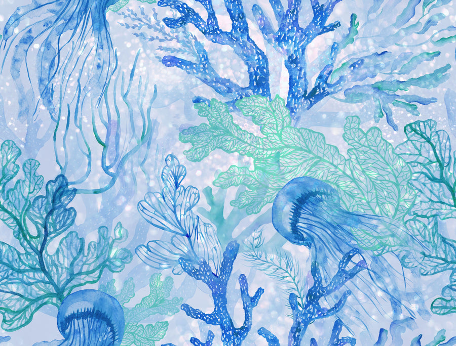 Jellyfish Garden Mural Wallpaper