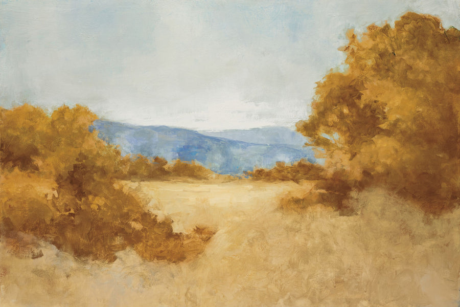 August Fields Orange Mural Wallpaper