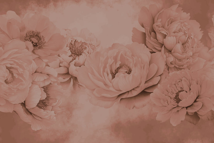 Transcendent Peony, Rose Mural Wallpaper