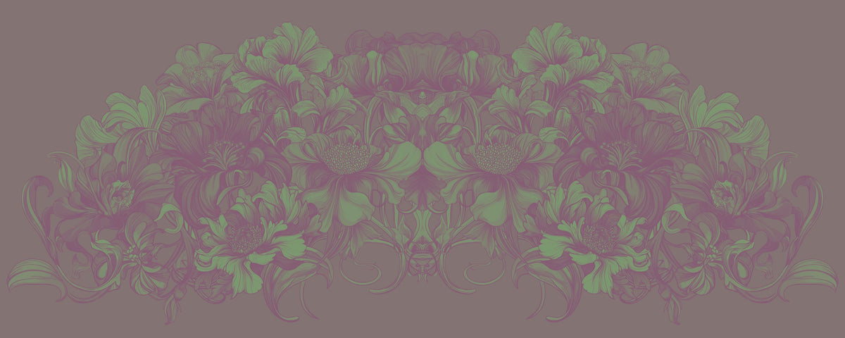 Scandi Flower IV Mural Wallpaper - pure wallpaper artwork