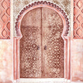 Moroccan Streets Tiled Entrance Mural Wallpaper - pure wallpaper artwork