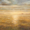 Serene Sea I Gold Mural Wallpaper - pure wallpaper artwork