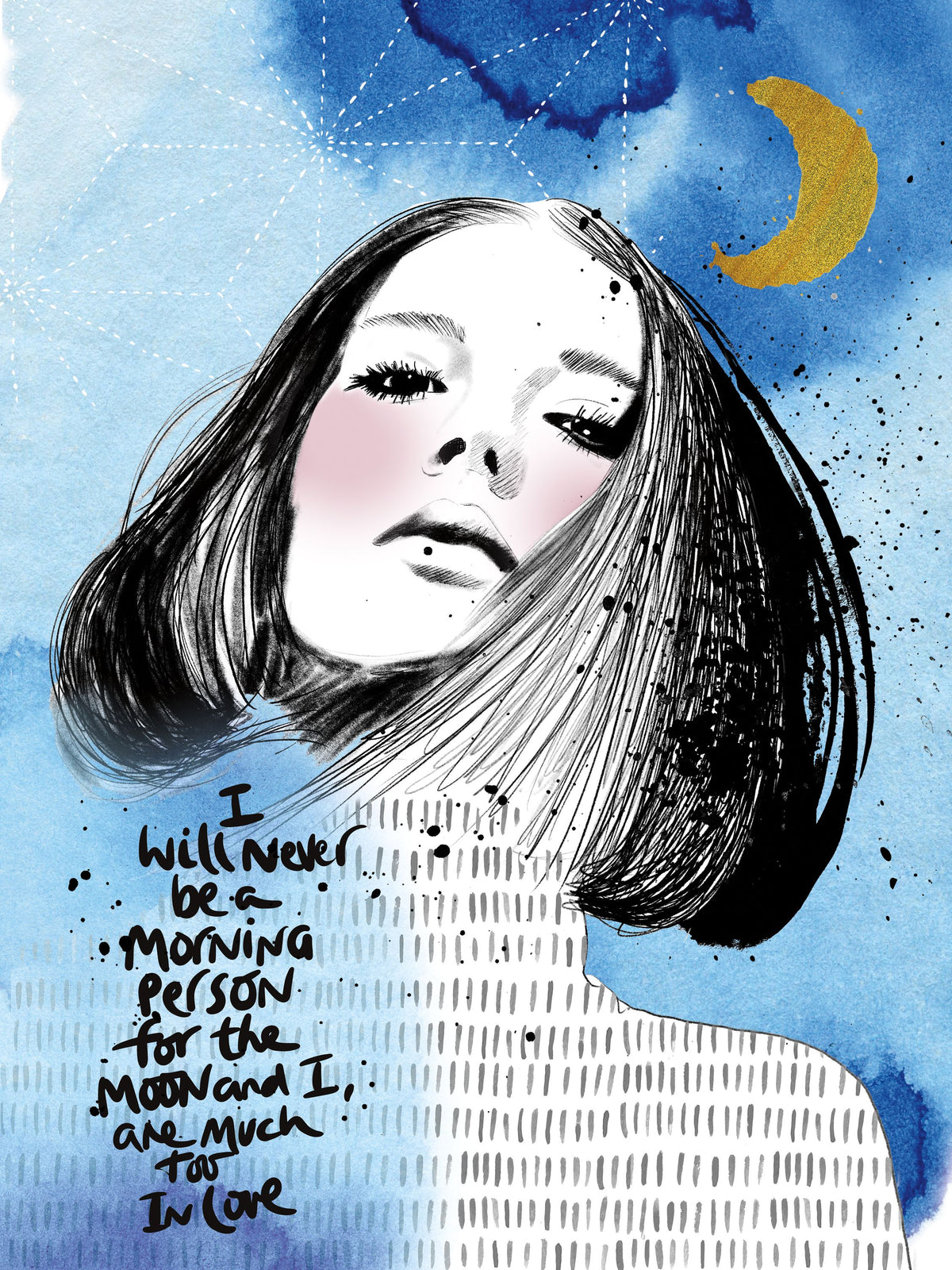 Moon Girl II Mural Wallpaper - pure wallpaper artwork