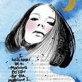 Moon Girl II Mural Wallpaper - pure wallpaper artwork