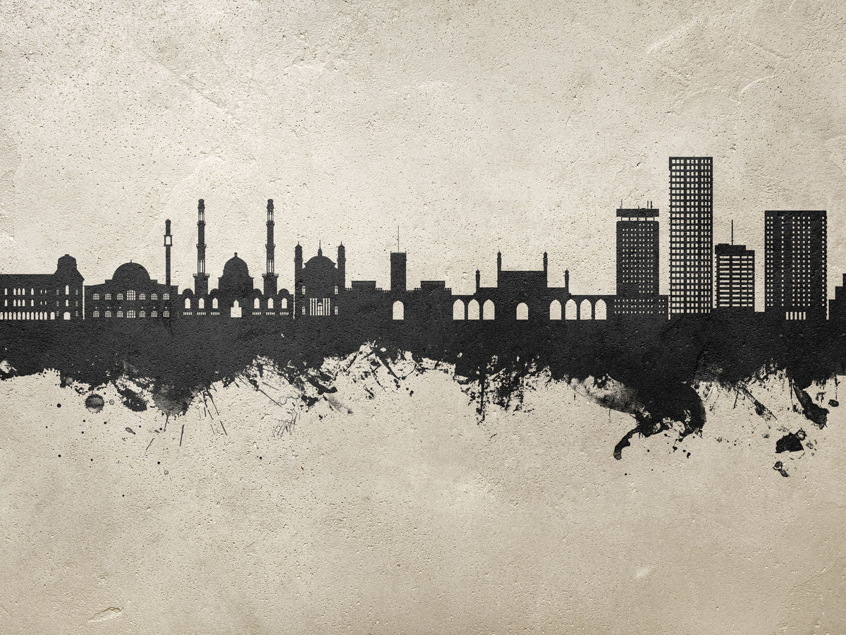 Kabul Afghanistan Skyline Concrete Mural Wallpaper - pure wallpaper artwork