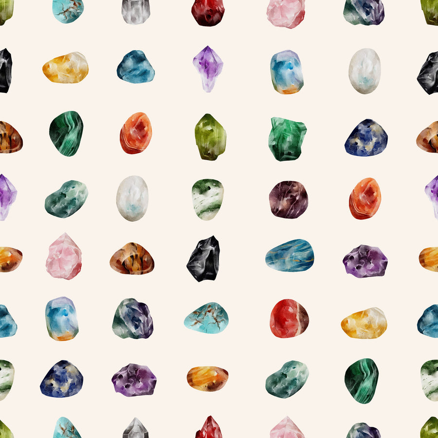 Precious Stones Mural Wallpaper