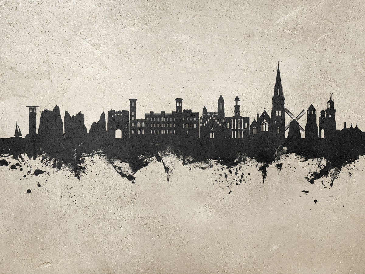 Isle of Wight England Skyline Concrete Mural Wallpaper - pure wallpaper artwork
