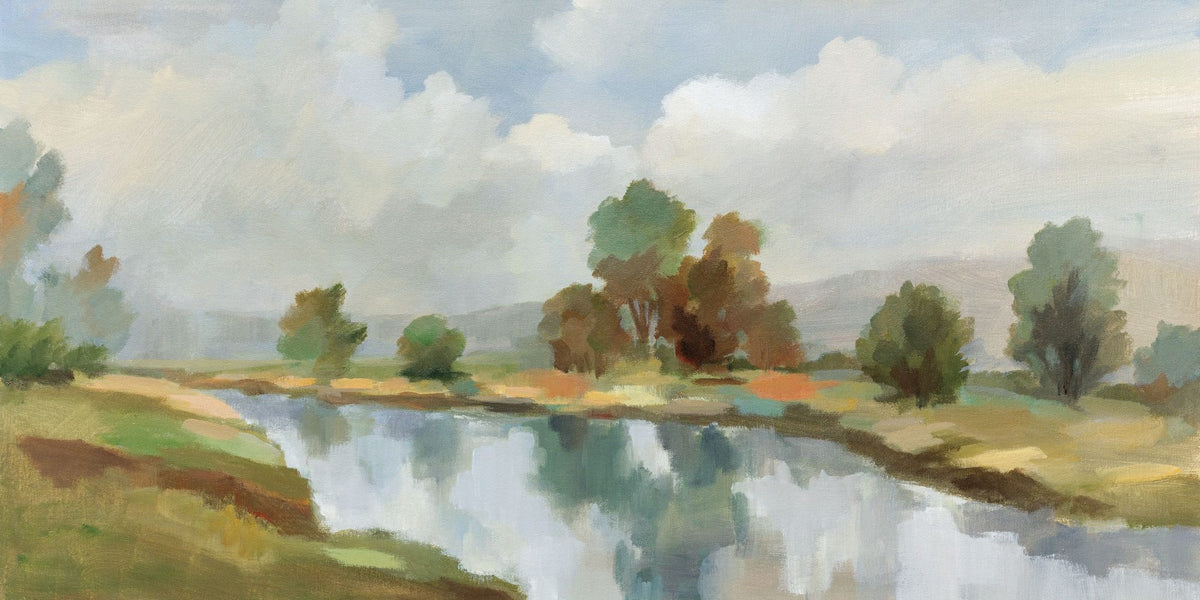River and Clouds Mural Wallpaper - pure wallpaper artwork
