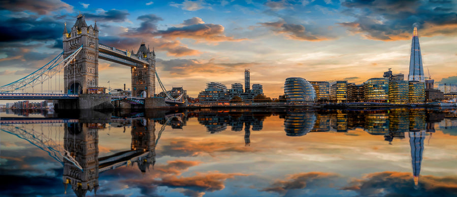 London Reflection Mural Wallpaper