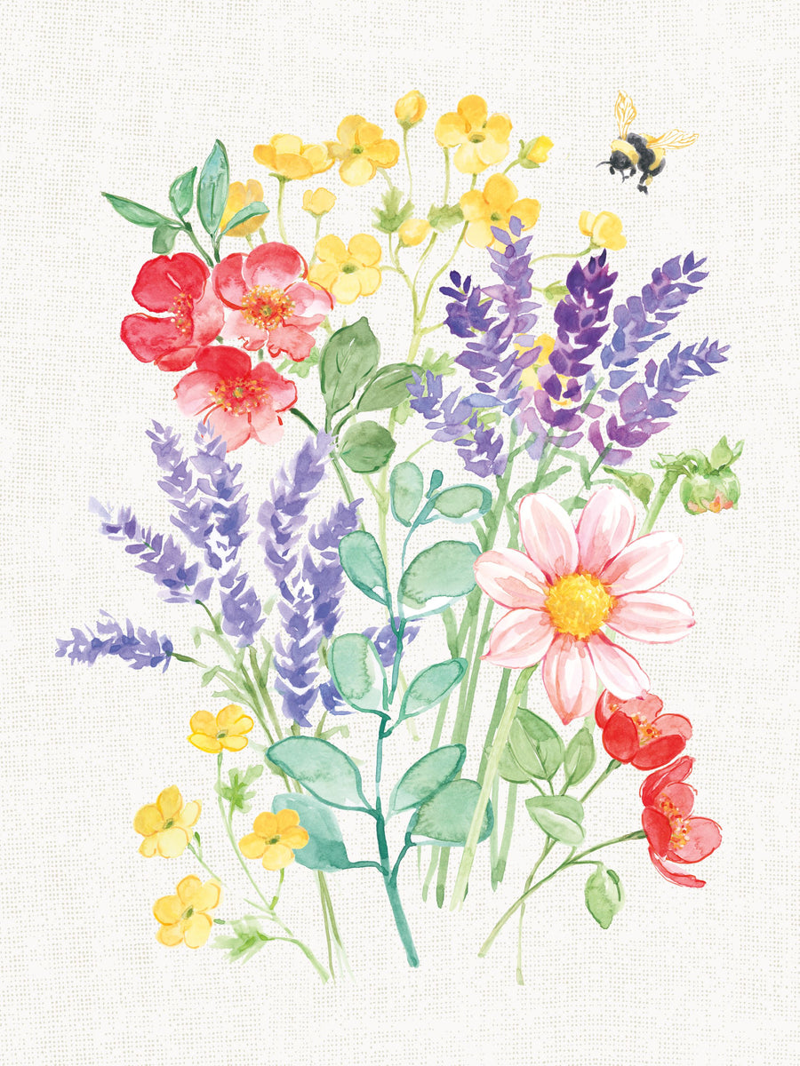 Fresh Floral II Mural Wallpaper