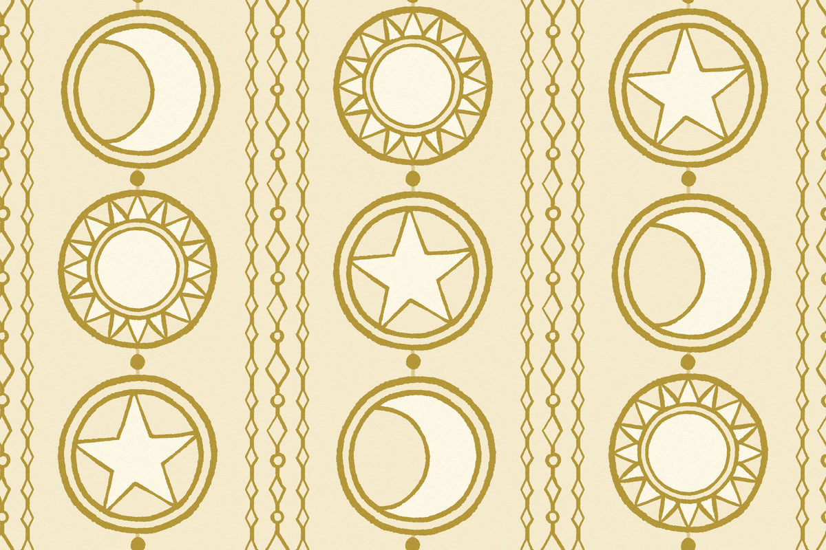 Celestial Medallions Mural Wallpaper - pure wallpaper artwork
