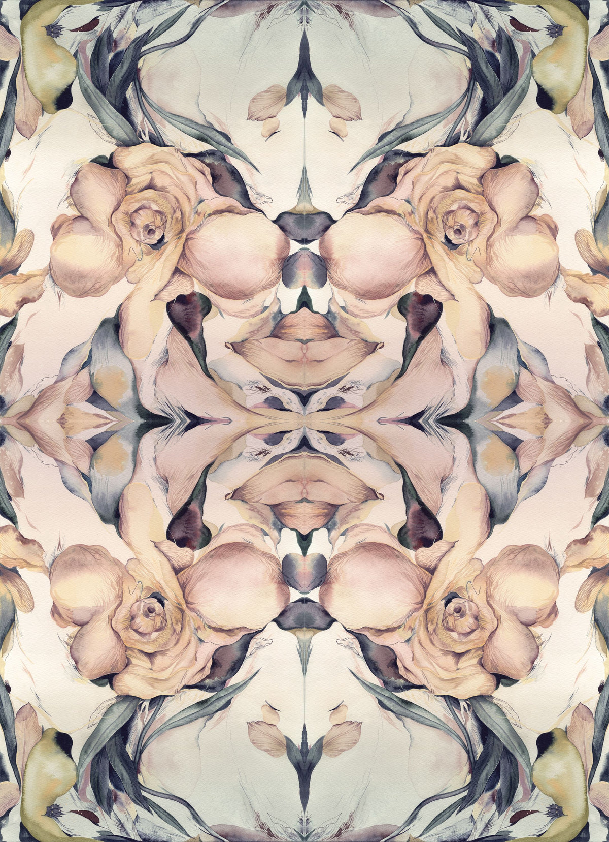 Flower Obsession Mural Wallpaper - pure wallpaper artwork