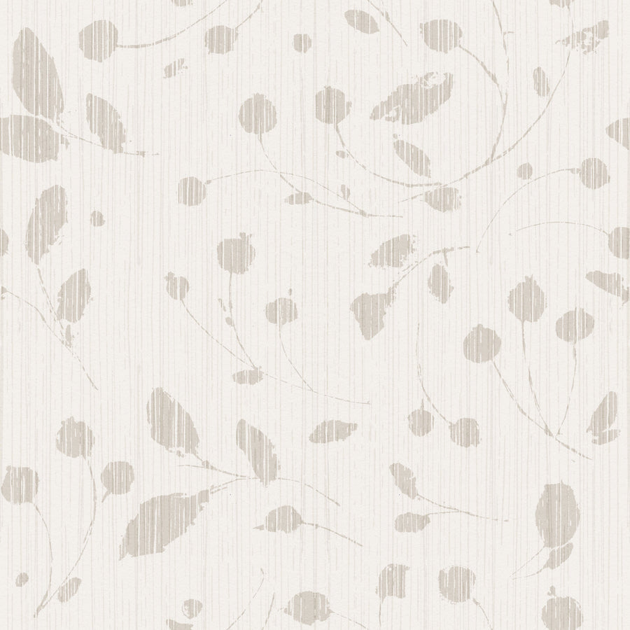 Time to Share Florals White Mural Wallpaper