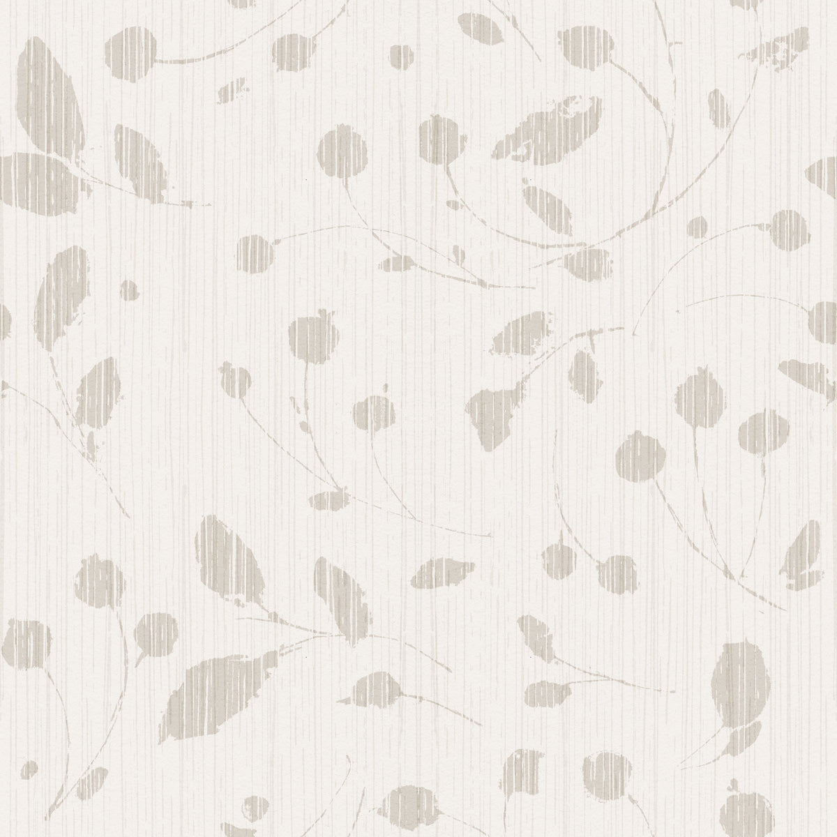 Time to Share Florals White Mural Wallpaper - pure wallpaper artwork
